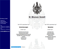 Tablet Screenshot of blomen.com